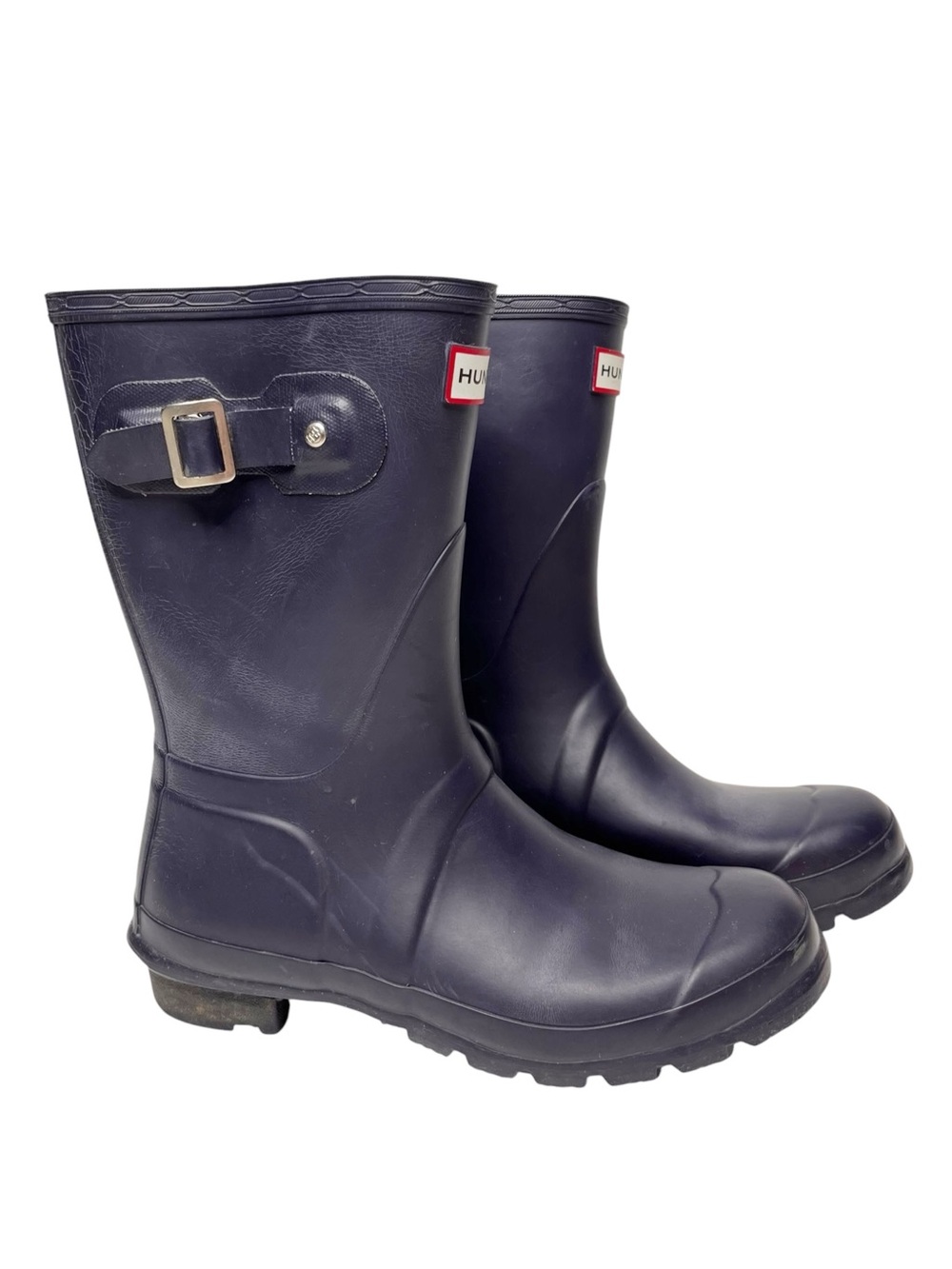 HUNTER Original Short Rain Boots in Navy Size 7